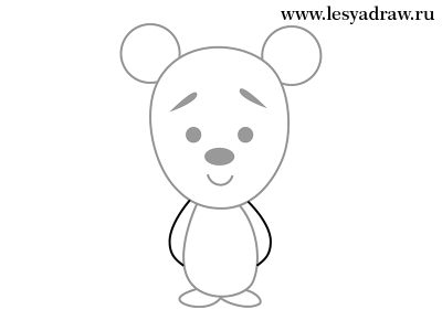 Как нарисовать медведя для детей Как нарисовать медведя для детей