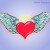 как нарисовать сердце с крыльями