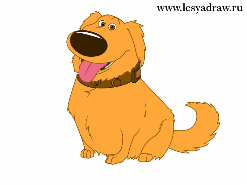 Как нарисовать смешную собаку Дага
