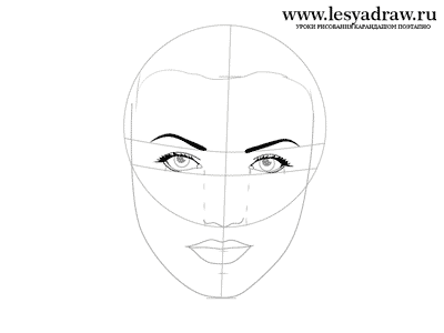 Как нарисовать портрет девушки карандашом поэтапно