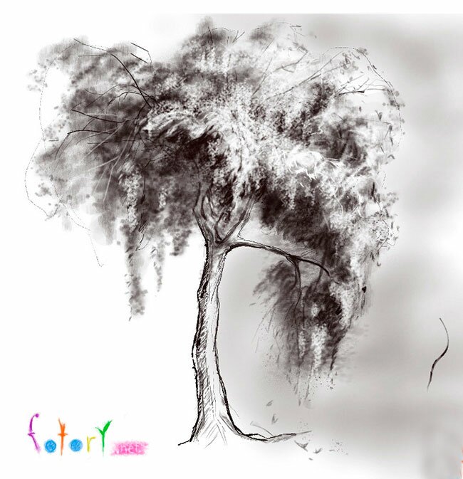 Как рисовать дерево