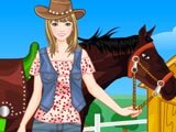 Игра девушка с лошадью одевалка