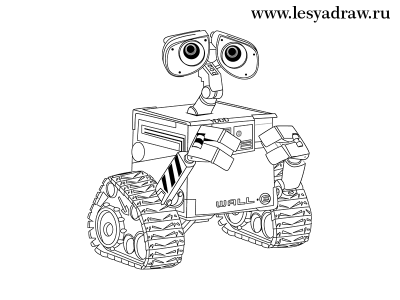 Как нарисовать WALL-E
