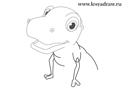 Как нарисовать динозавра 