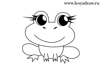 Как нарисовать лягушку ребенку