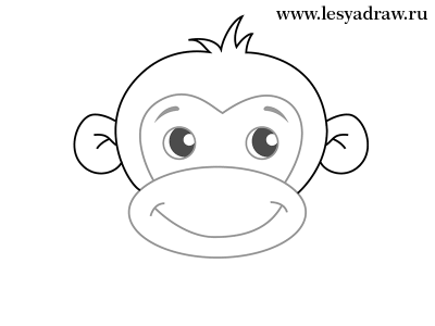 Как нарисовать обезьяну для детей