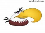 Как нарисовать орла Angry Birds