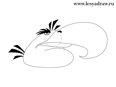 Как нарисовать орла Angry Birds