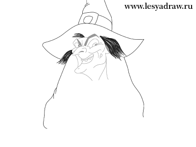 Как нарисовать ведьму карандашом поэтапно
