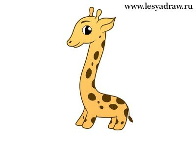 Как нарисовать жирафа для детей, как нарисовать жирафа ребенку
