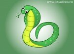 как нарисовать змею для детей