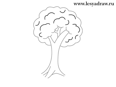 Как нарисовать дерево для детей