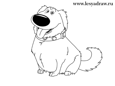 Как нарисовать смешную собаку Дага