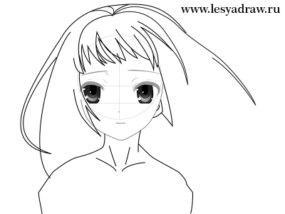 Как нарисовать девушку аниме карандашом