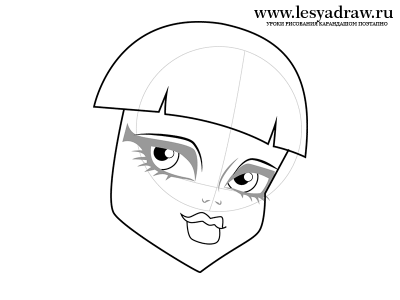 Как нарисовать голову Клео