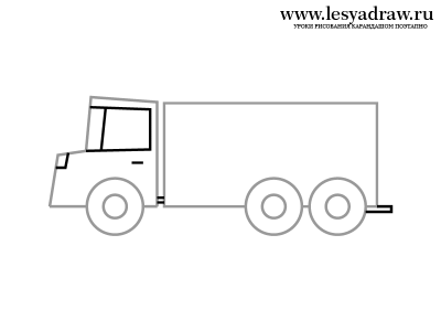 Как нарисовать грузовик для детей