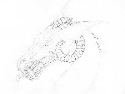 Как нарисовать рог дракона