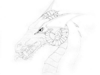 Как рисовать голову дракона