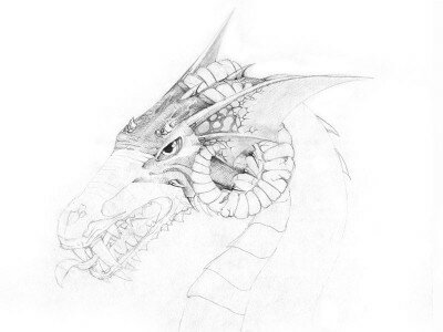 Как нарисовать дракона карандашом