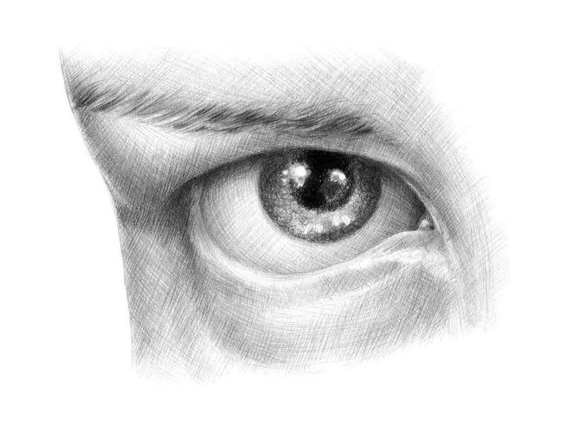 Как нарисовать глаз человека карандашом