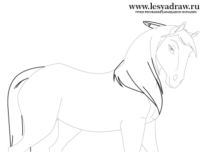 Как рисовать лошадь карандашом