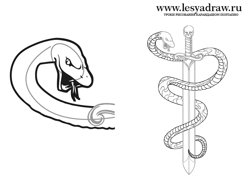 Змейка для начинающих. Змея карандашом. Тату змея. Рисунки для срисовки змея. Лёгкие рисунки змеи.