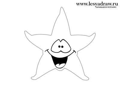 Как рисовать морскую звезду 