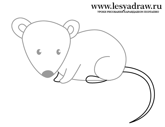 Как нарисовать мышку для детей