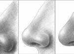 Как нарисовать нос человека карандашом поэтапно