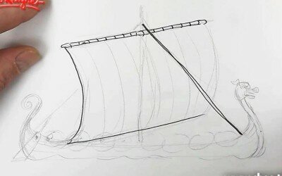 Как рисовать судно