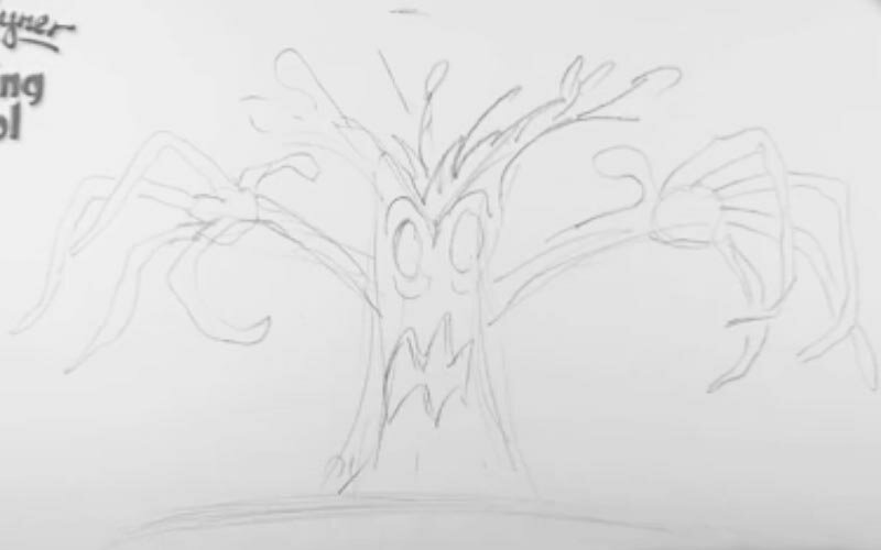 Как нарисовать дерево поэтапно