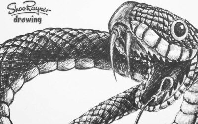 Как нарисовать змею