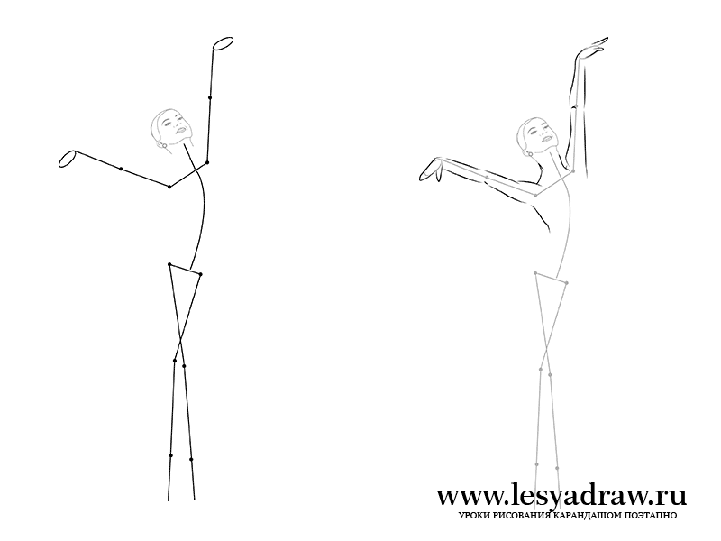 Как научиться рисовать балерину