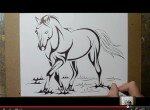 Как нарисовать татуировку лошади