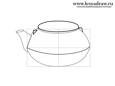 Как нарисовать чайник карандашом
