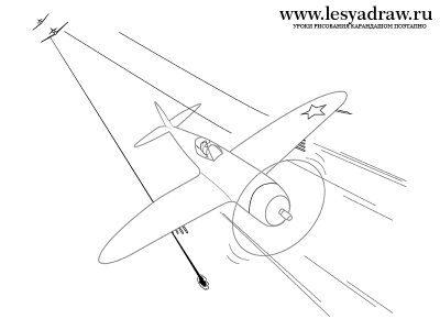 как нарисовать самолет	