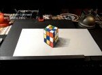 Как рисовать 3D кубик рубик поэтапно