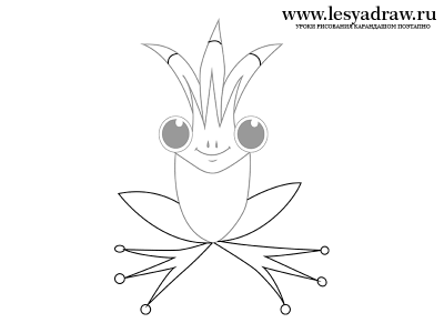 Царевна лягушка уроки рисования поэтапно