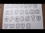 Как нарисовать граффити буквы просто для начинающих карандашом