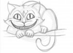 как нарисовать улыбку чеширского кота