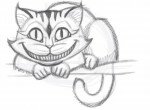 как нарисовать чеширского кота поэтапно
