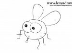 Как нарисовать мультяшную муху