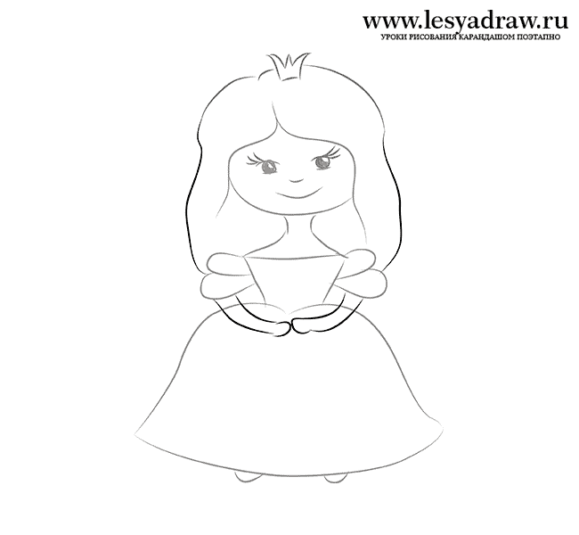 Как нарисовать маленькую принцессу
