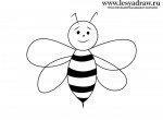 Как нарисовать пчелу ребенку