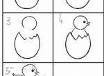 Как нарисовать цыпленка для детей