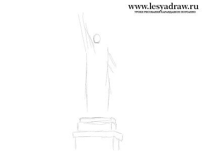 Рисуем статую свободы