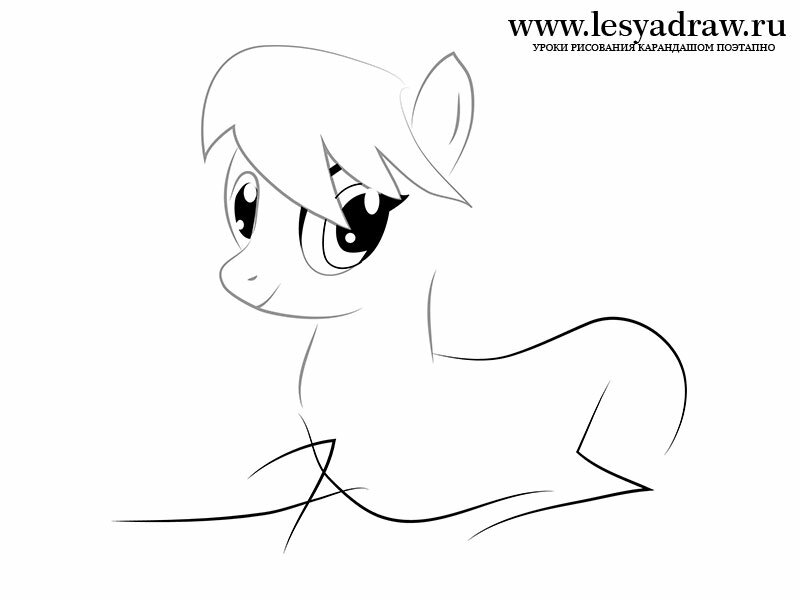 Как нарисовать красивую пони