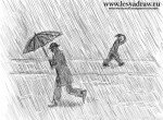 Как нарисовать дождь
