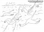 Как нарисовать гуси-лебеди