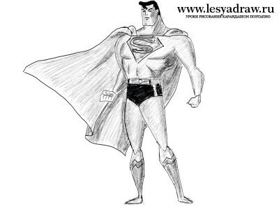 Как нарисовать Супермена 